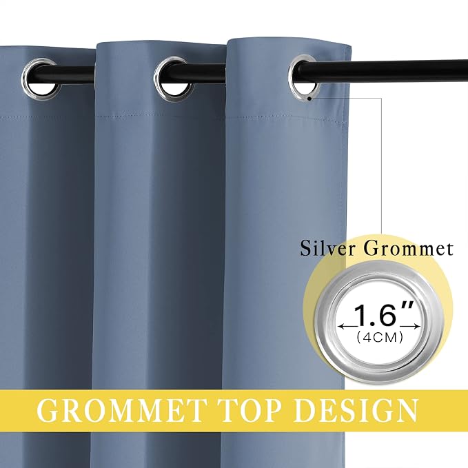 NICETOWN Patio Door Curtain for Sliding Glass Door, Thermal Insulated Blackout - Image 4