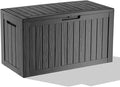 86 Gallon Outdoor Deck Box, Lockable Waterproof Outdoor Storage Boxes by MAIUSCOLI