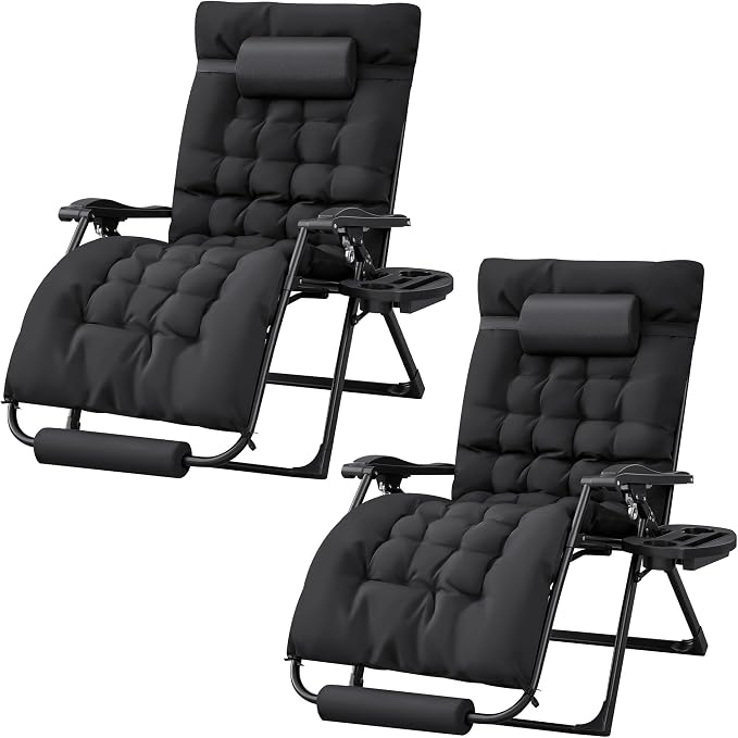 Homall Oversized Zero Gravity Chair, Adjustable Anti Gravity Chair Folding by Homall