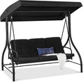 Best Choice Products 3-Seat Outdoor Large Converting Canopy Swing Glider by BestChoiceProducts