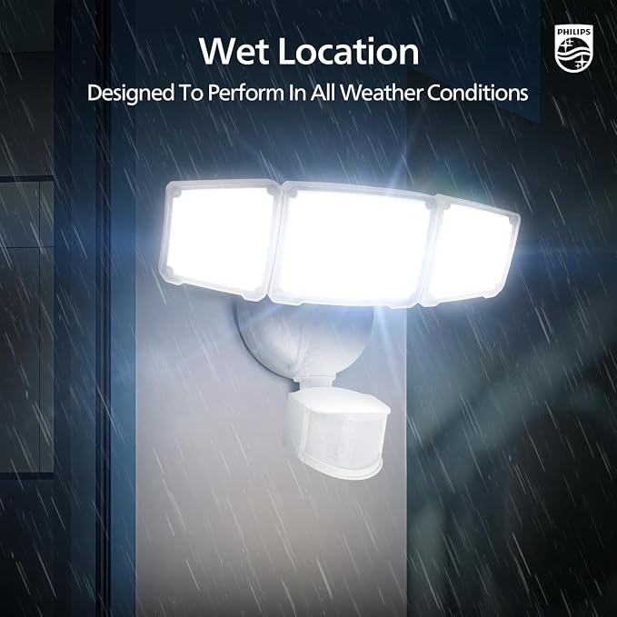 Philips 72W 7400LM LED Security Lights w/PIR Motion Sensor Outdoor, 5000K - Image 8
