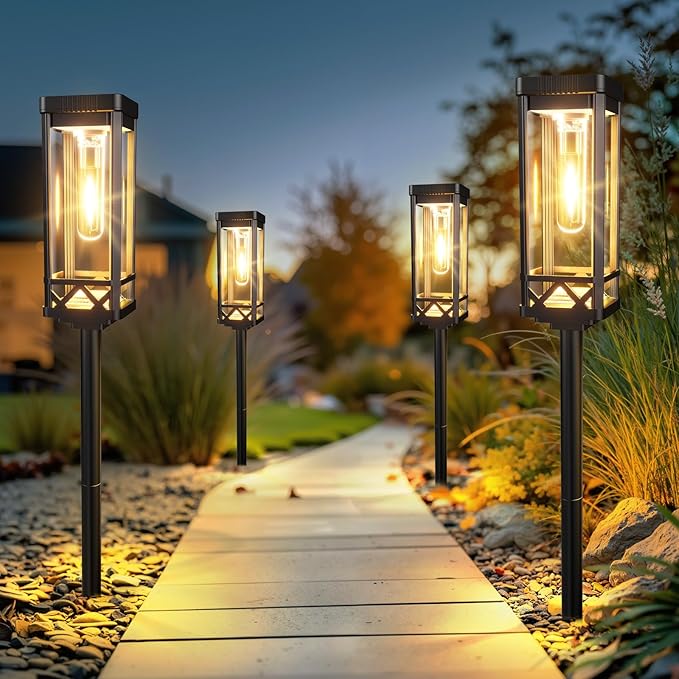 KOOPER Taller Solar Pathway Lights Outdoor, 8 Pack Upgraded Brighter Solar - Image 4