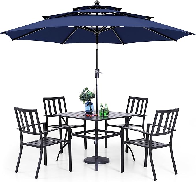 PHI VILLA 5 Piece Outdoor Dining Set by PHIVILLAThepioneerofcomfortablehouseholdsupplies