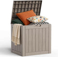 30 Gallon Outdoor Deck Box, Lockable Waterproof Outdoor Storage Boxes by MAIUSCOLI