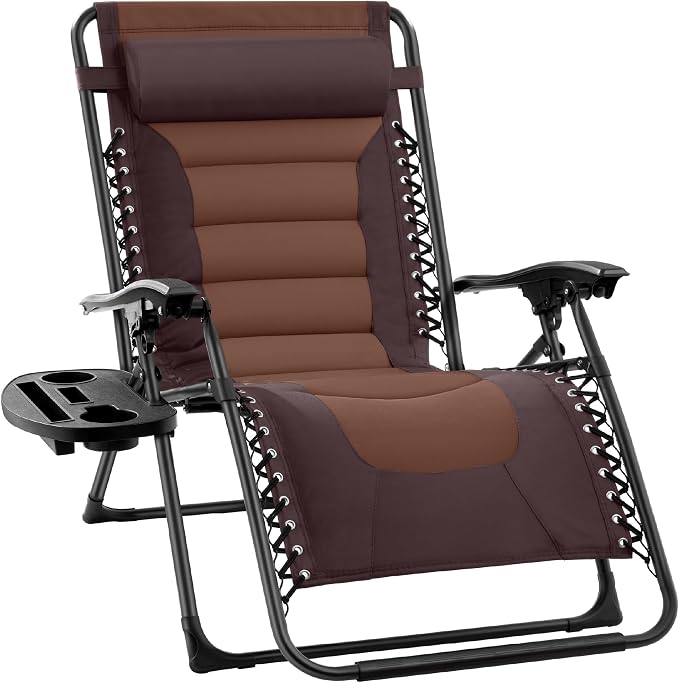 Best Choice Products Oversized Padded Zero Gravity Chair, Folding Outdoor Patio by BestChoiceProducts