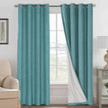 H.VERSAILTEX Linen Blackout Curtains 108 Inches Long 100% Absolutely Blackout by HVERSAILTEX