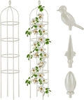 Garden Obelisk Trellis for Climbing Plants Outdoor 6 Ft Rose Bush Round Trellis by Miuwauer