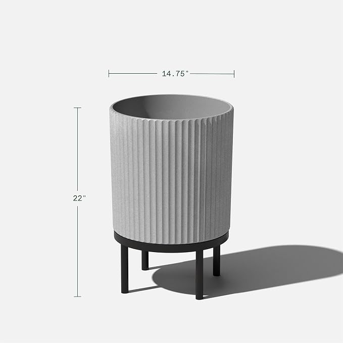 Veradek Demi Series Round Planter w/ Stand - Image 3