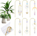 Crystal Suncatcher, 6 Pack Garden Suncatchers Small Trellis by HYBEADS