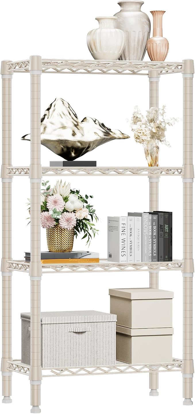 1000 lbs 4-Shelf Standing Storage Shelves Heavy Duty Metal Shelving Unit by MEIGAOPLASTICANDMETALHKCOLIMITED