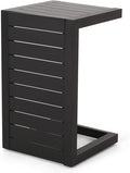 Christopher Knight Home Jesse Coral Outdoor Modern Aluminum C-Shaped End Table by ChristopherKnightHome