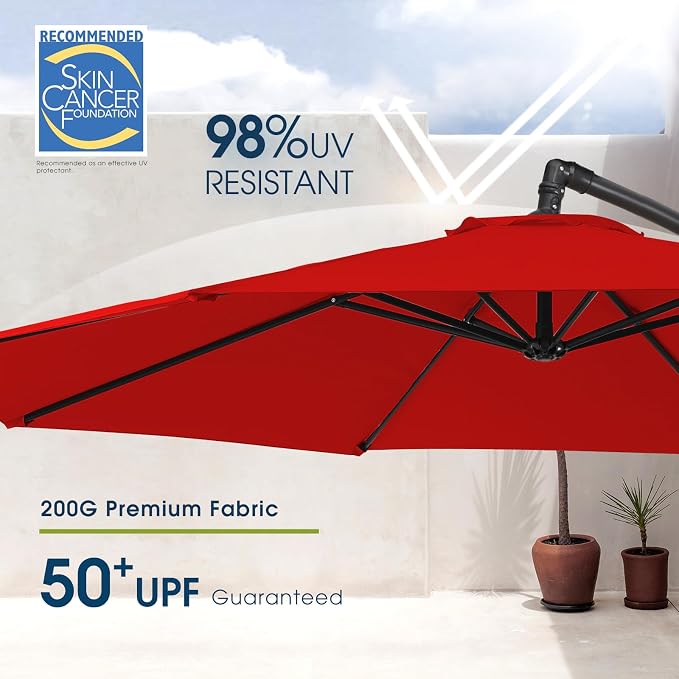 wikiwiki 10ft Patio Umbrella - Image 3