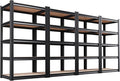Set of 4 71"H Garage Shelving-5 Tier Garage Storage Shelves, Adjustable Heavy by Unknown