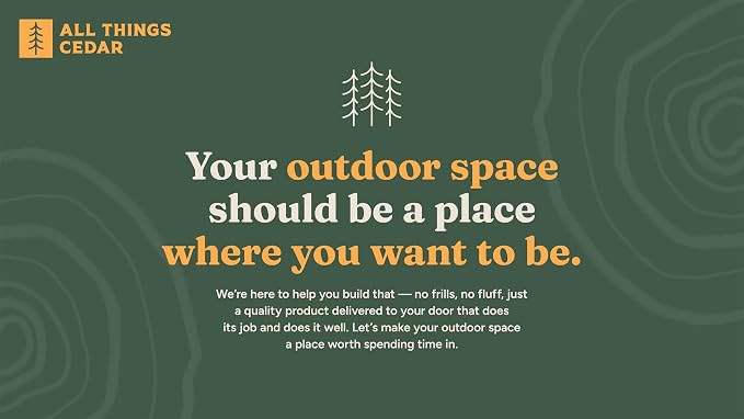 All Things Cedar PS50 Adirondack Outdoor Swing | 4-ft Cedar Porch Swing | - Image 4