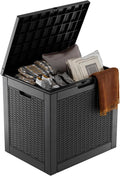 EasyUp 32 Gallon Outdoor Storage Box Waterproof, Storage Box Indoor and Outdoor by EASYUP