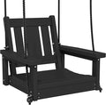 SERWALL HDPE Single Porch Swing, Heavy Duty Single Person Swing Chair by SERWALL