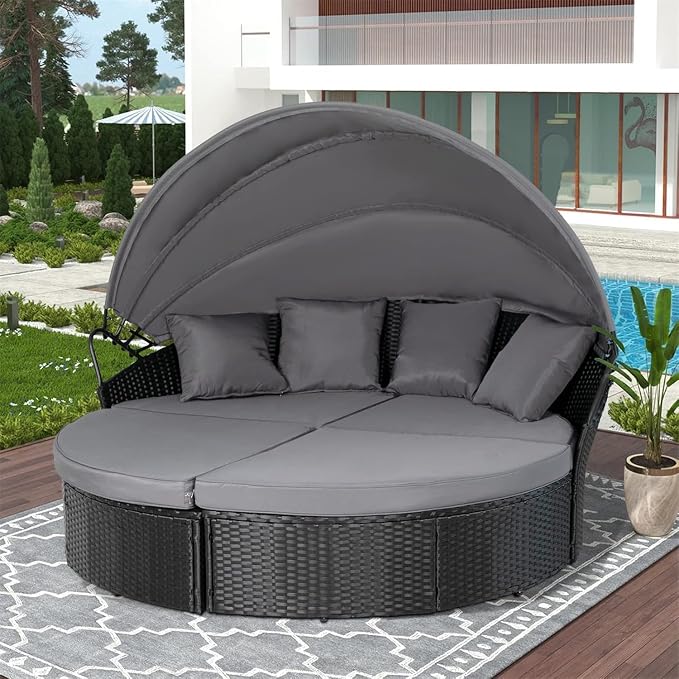 SUNCROWN Outdoor Patio Round Daybed - Image 7