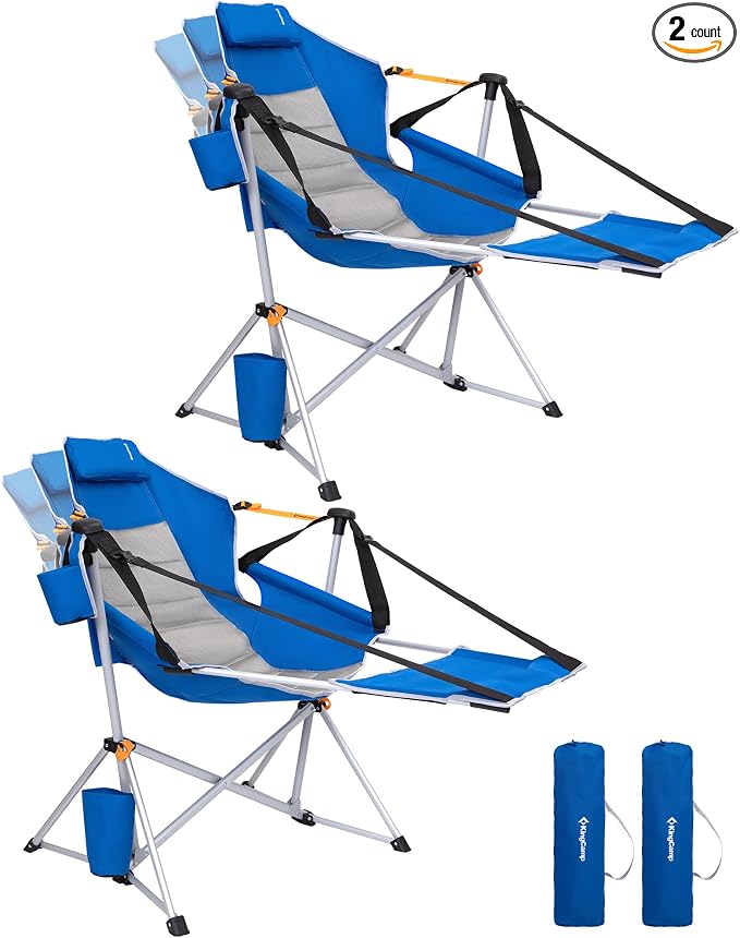 KingCamp Hammock Chair with Footrest – Heavy Duty Swinging Rocking Camping by KingCamp