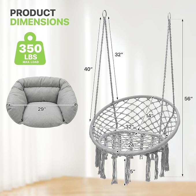 Magshion Hanging Hammock Chair - Image 2