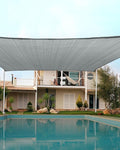 Quictent 16X16FT Square Sun Shade Sail Canopy 185G HDPE by QUICTENT