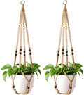 Mkono Macrame Plant Hanger Indoor Jute Hanging Planter Basket by Mkono