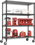 IZEUK Garage Shelving Wide Storage Shelves 4 Tier Metal Shelves 3200 LBS Heavy by IZEUK