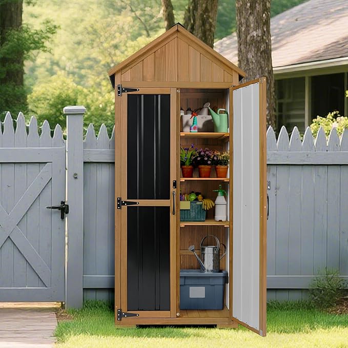 PetsCosset Outdoor Storage Cabinet Waterproof, Outdoor Storage Shed - Image 3