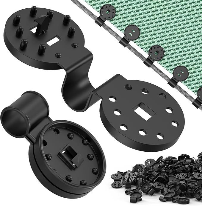 Heavy Duty Round Shade Cloth Clips 100Pcs by HYASIA