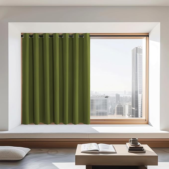 NICETOWN Blackout Curtains 72 inches Long, Grommet Privacy Window Treatment by NICETOWN