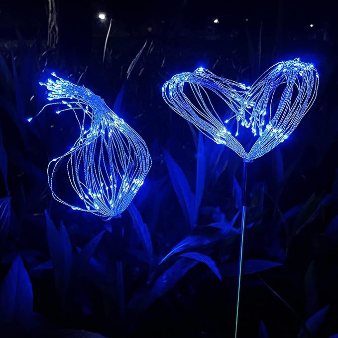 JJGoo Solar Firework Lights, 2 Pack 150 LEDs 2 Lighting Modes Solar Lights - Image 8
