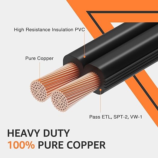 SUNVIE 16/2 Low Voltage Landscape Wire 250FT - Image 2
