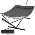 55in Hammock with Stand, Heavy Duty Hammock with Stand Included, Two Person by MansionHome