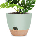 12 inch Large Self Watering Plant Pots, Flower Pots Planters by AFamilyofGardenLovers