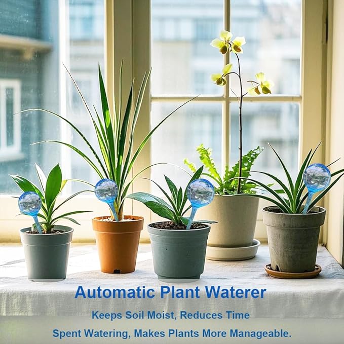 MOONSOUND Small Plant Watering Globes, Plant Waterer Self Watering Bulbs - Image 2