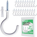 20 Pcs Ceiling Hooks for Hanging Plants by Etoolia