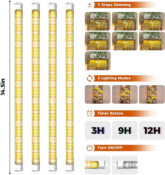 Bamworld Plant Stand with Grow Lights - Image 4