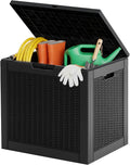 NEWBULIG 31 Gallon Deck Box, Weatherproof Resin Lockable Outdoor Storage by NEWBULIG