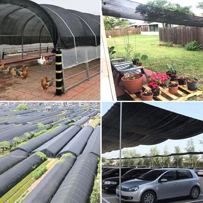 QLOFEI 18 x 24 FT Shade Cloth for Garden, 80% Sunblock Shade Neting Cover - Image 6