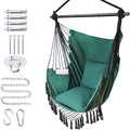 Hammock Chair Hanging Rope Swing Chair, Max 450 Lbs, Large Hanging Chair by PIRNY