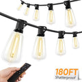 Brightever 180FT LED Outdoor String Lights, Dimmable Patio Lights by Brightever