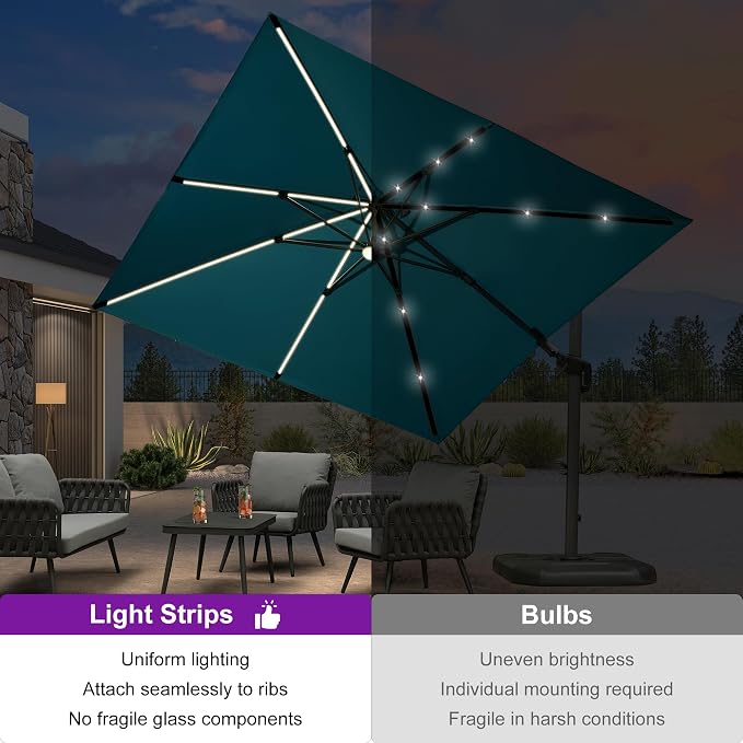 PURPLE LEAF 10 Feet Patio Umbrella - Image 2