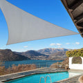 KANAGAWA Sun Shade Sail 12'x12'x17' Gray Triangle UV Block Canopy Awning by KANAGAWA