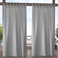 Exclusive Home Cabana Solid Indoor/Outdoor Light Filtering Hook-and-Loop Tab by TownCountryLiving