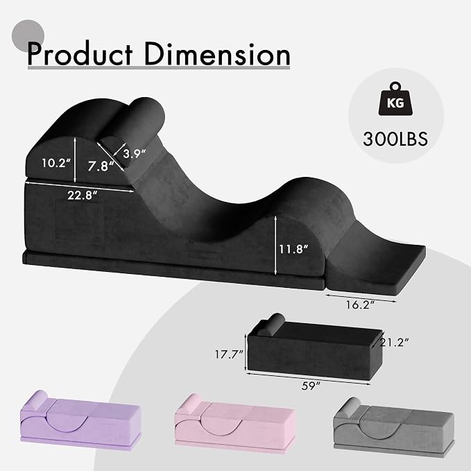 Convertible Yoga Chair for Adults, Ergonomic Foam Lounge - Image 2