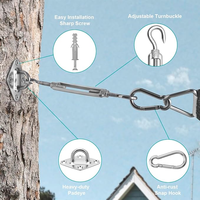Sun Shade Sail Hardware Kit 6 Inch - Image 3