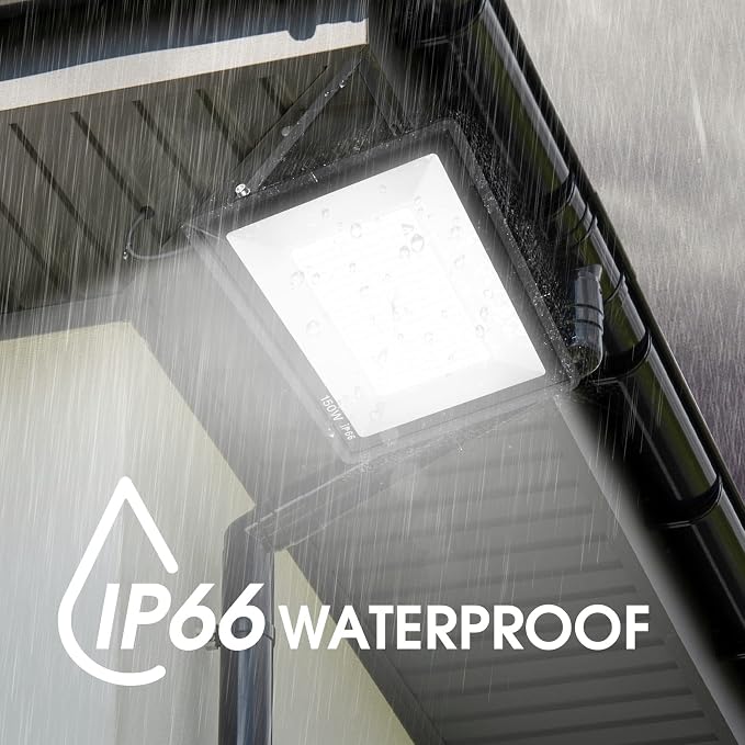 3 Pack 150W LED Flood Light Outdoor, Super Bright Exterior Security Light - Image 2