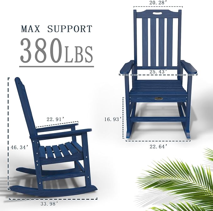 Oversized Rocking Chair, Outdoor Rocking Chair - Image 3