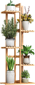 BMOSU Bamboo Plant Stand for Indoor Outdoor Plants Corner Tall Plant Shelf 6 by BMOSU
