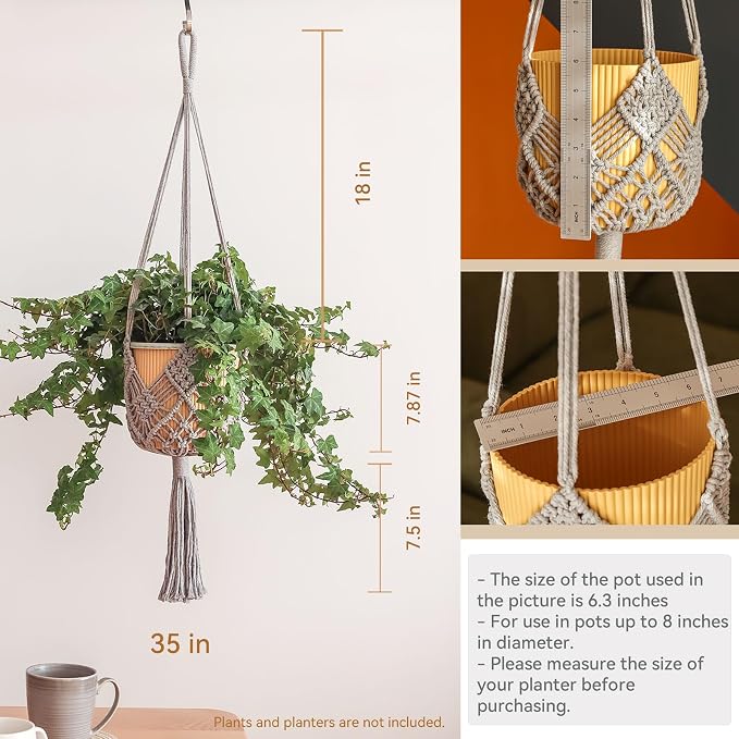Hanging Planter with Patterns - Image 5
