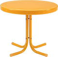 Crosley Furniture Griffith Weather Resistant Retro Metal Outdoor Side Table by CrosleyFurniture